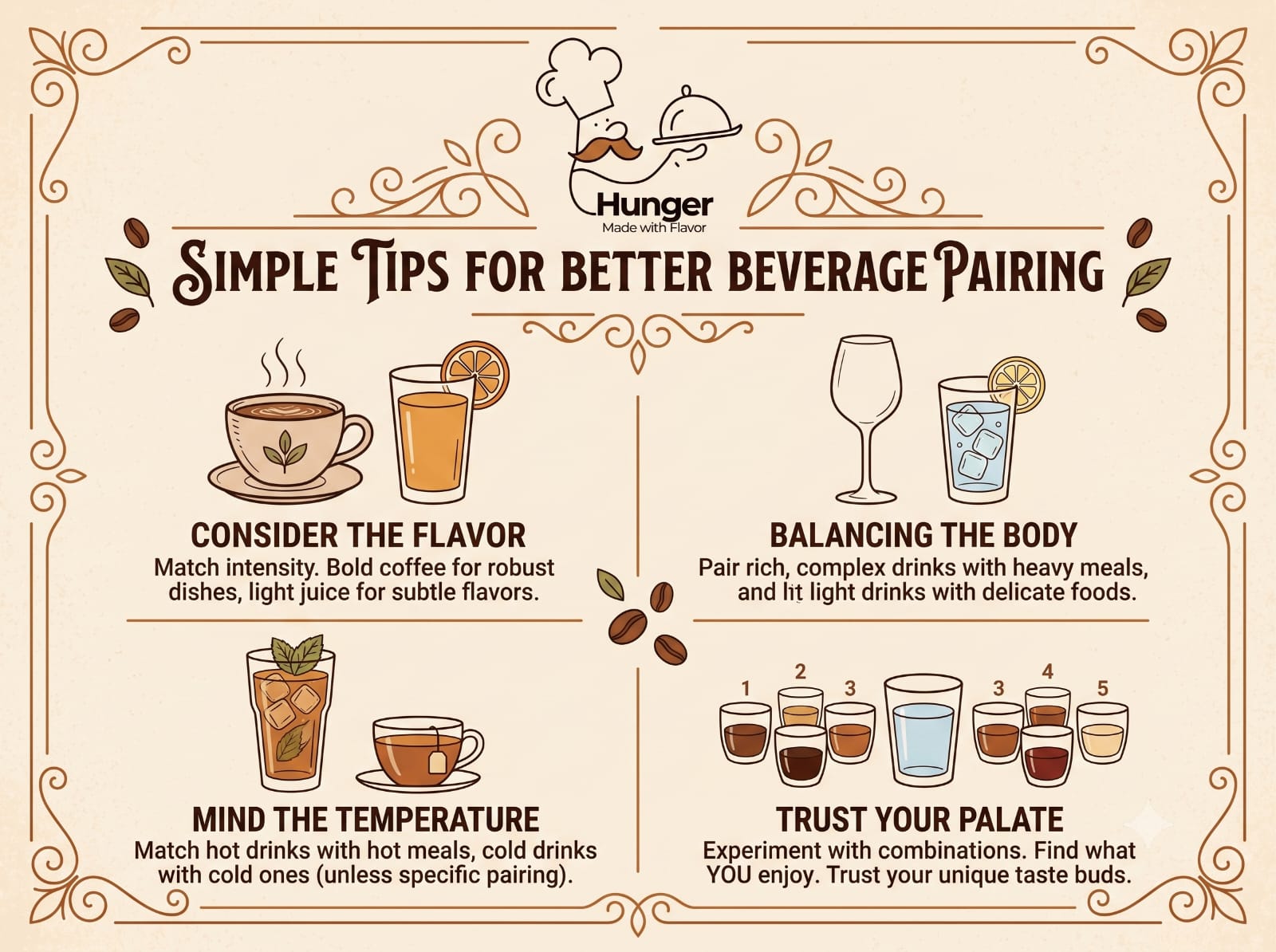 Beverages for every meal